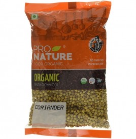 Pro Nature Organic Coriander Whole   Pack  100 grams